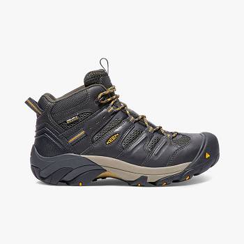 KEEN Férfi Lansing Mid Cut Waterproof (Steel Toe) Munkavédelmi Bakancs Fekete